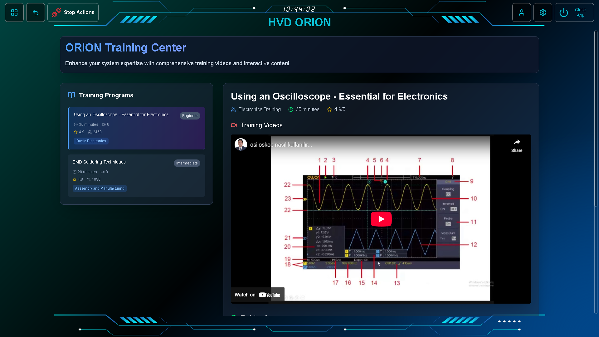 HVD-AI ORION Eğitim